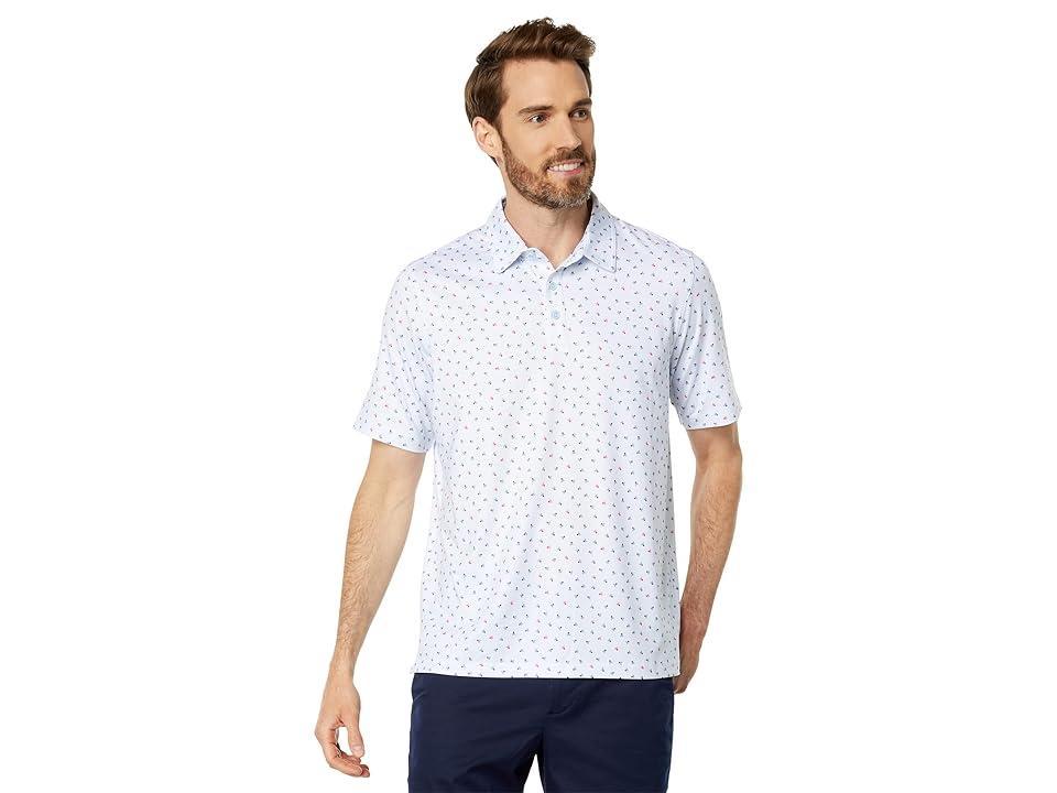 Johnston & Murphy XC4 Skull Print Performance Golf Polo Product Image