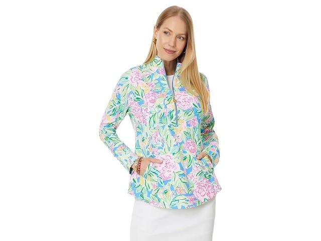 Lilly Pulitzer UPF 50+ Skipper Popover Grove Garden) Women's Long Sleeve Pullover Product Image