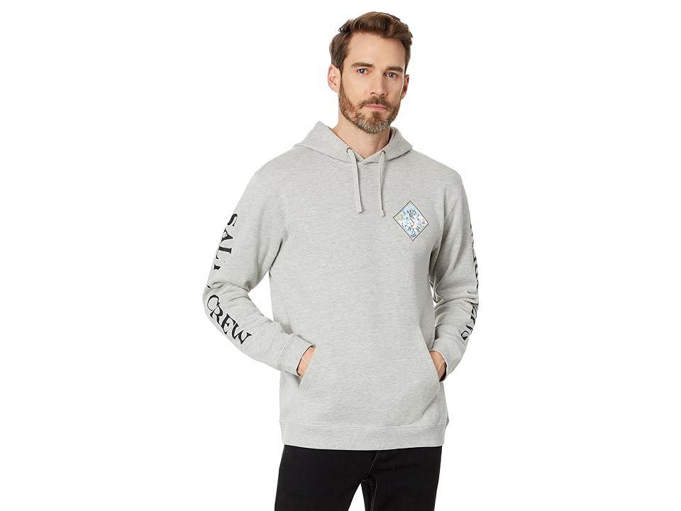 Salty Crew Tippet Tropics Fleece Pullover Hoodie (Grey Heather) Men's Clothing Product Image