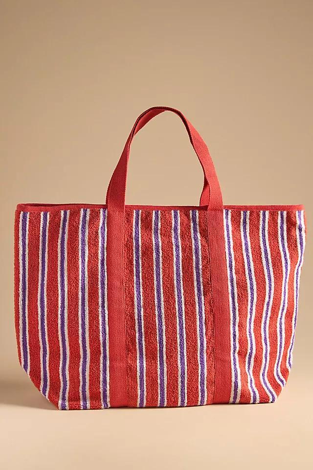 Striped Terry Summer Tote Product Image