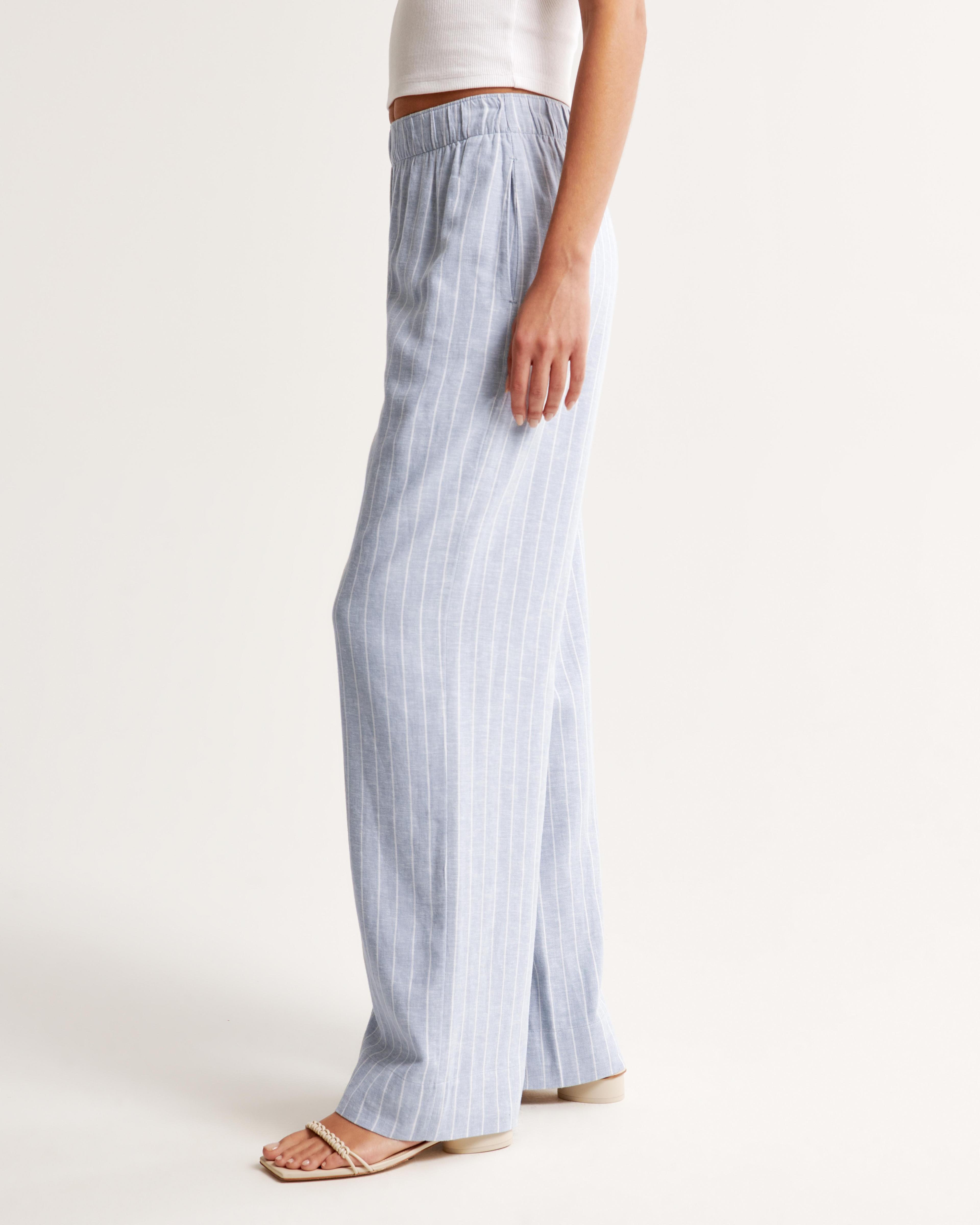 Linen-Blend Pull-On Pant Product Image