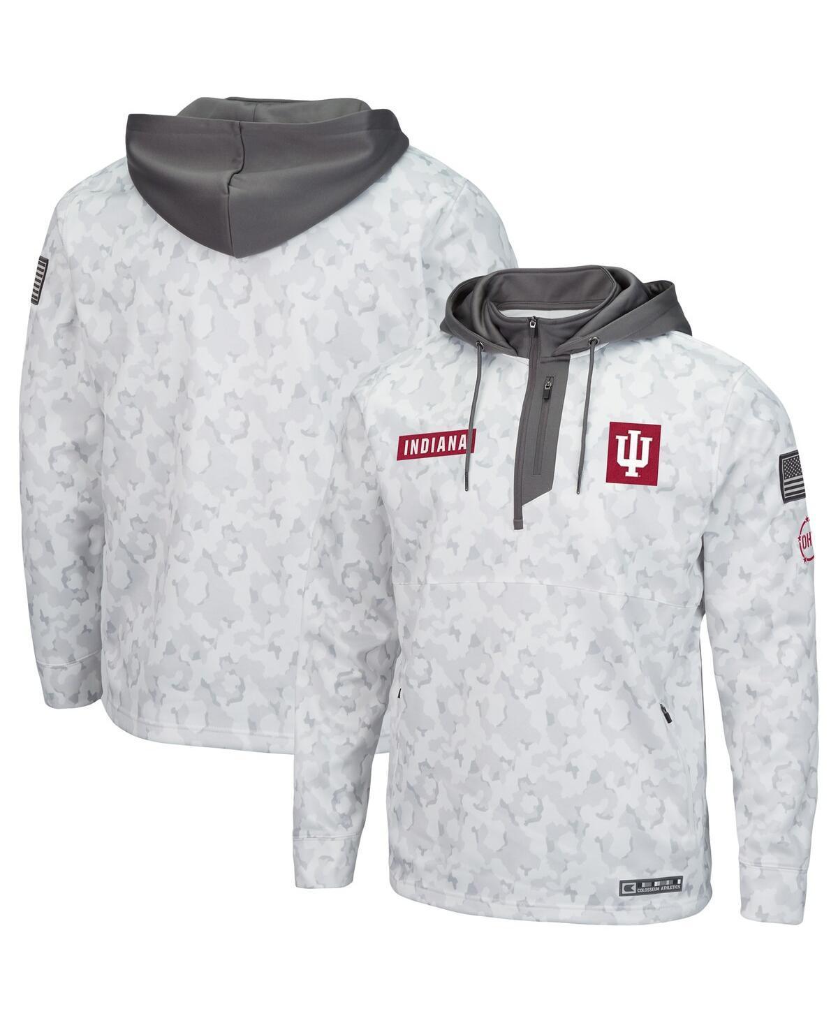 Mens Colosseum Arctic Camo Indiana Hoosiers Oht Military-inspired Appreciation Quarter-zip Hoodie Product Image