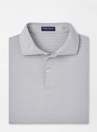 Peter Millar Mens Empire Performance Jersey Polo | Color: Gale Grey | Size: XL Product Image