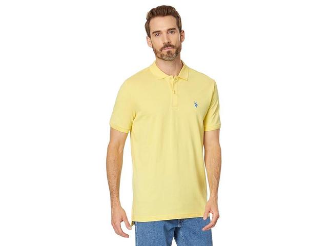 U.S. POLO ASSN. Solid Cotton Pique Polo with Small Pony (California ) Men's Short Sleeve Knit Product Image