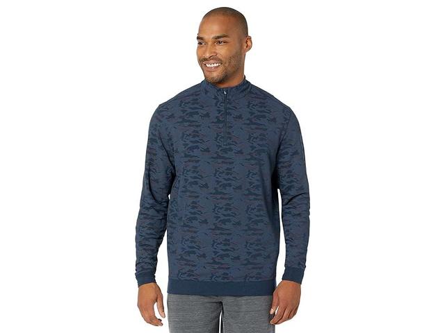 tasc Performance Cloud 1/4 Zip (Navy Camo) Men's Clothing Product Image