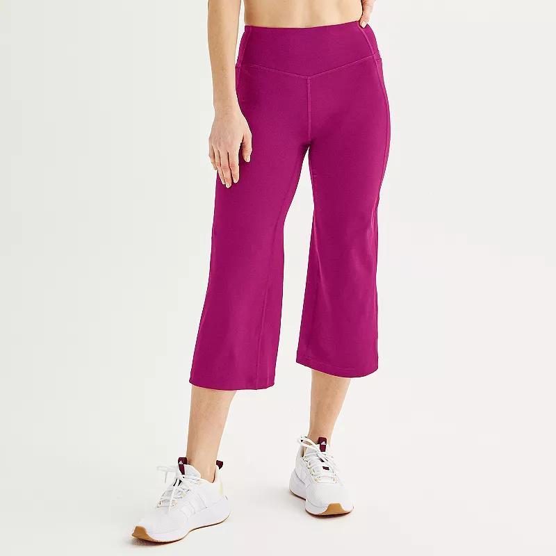 Petite Tek Gear Ultrastretch Wide Leg Crop Pants, Womens Product Image