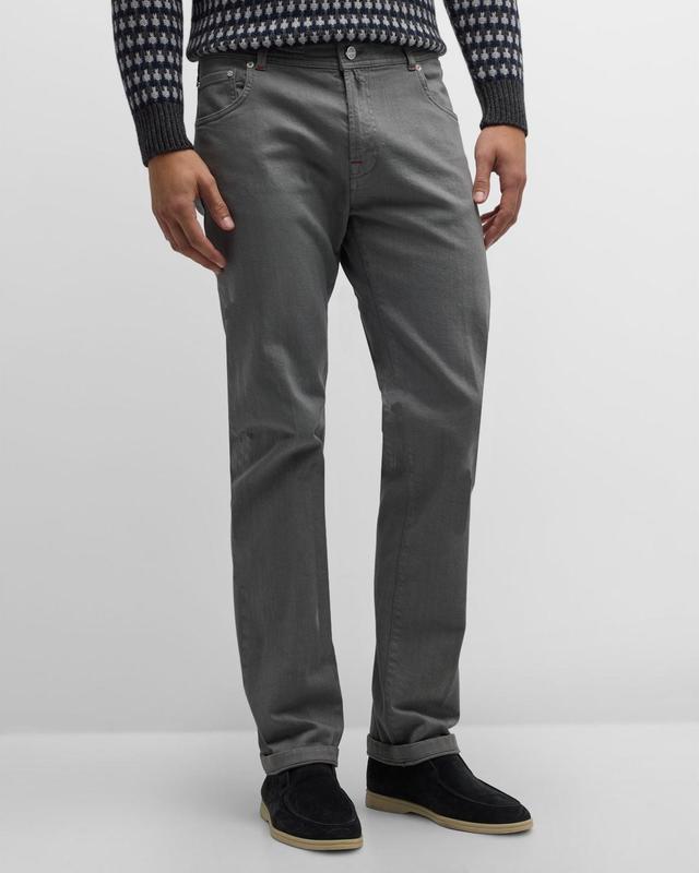 Mens Straight Leg 5-Pocket Pants Product Image