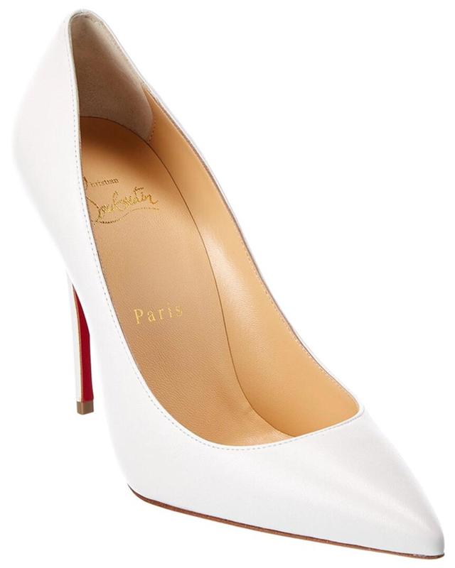 Kate 100 Leather Pumps In White Product Image