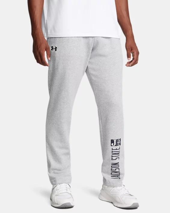 Mens UA Rival Fleece Collegiate Open Bottom Pants Product Image