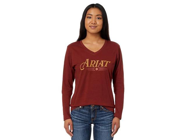 Ariat Vibrant Tee (Fired Brick) Women's Clothing Product Image