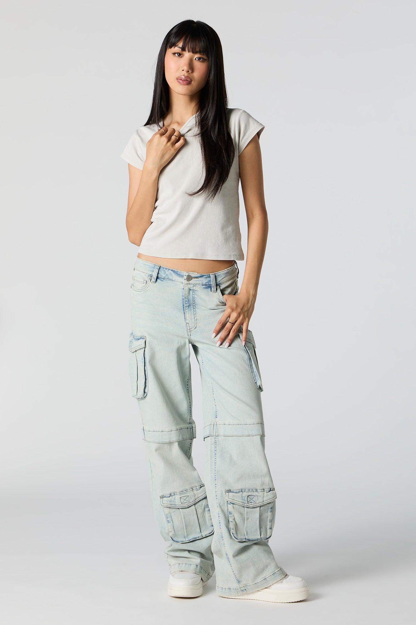 Wide Leg Cargo Jean Female Product Image