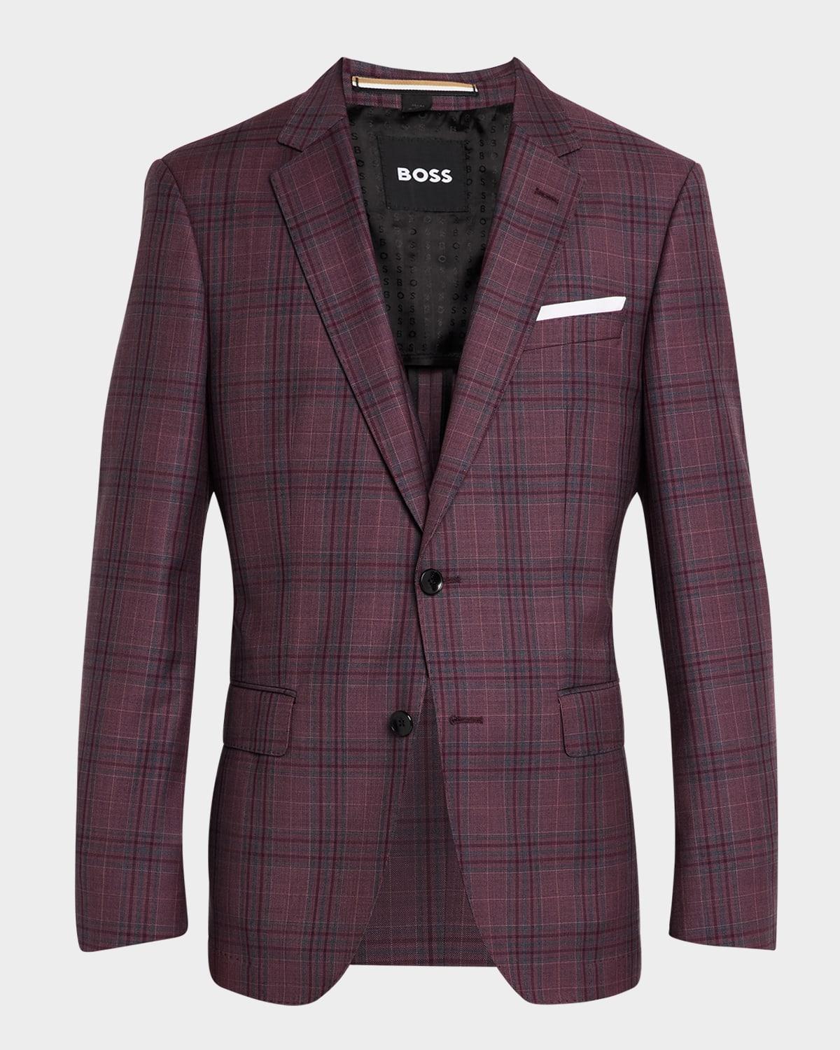 Men's Hutson Wool Plaid Slim Fit Sport Coat Product Image