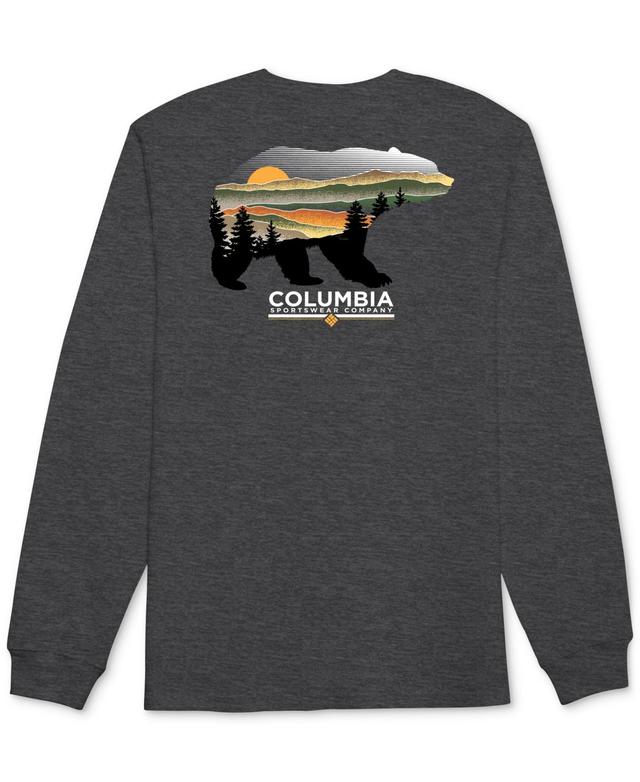 Columbia Mens Sunset Kodiak Logo Graphic Long-Sleeve T-Shirt Product Image