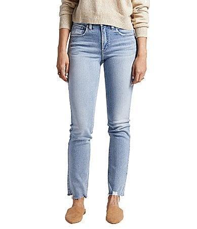 Silver Jeans Co. Most Wanted Mid Rise Straight Leg Jeans Product Image