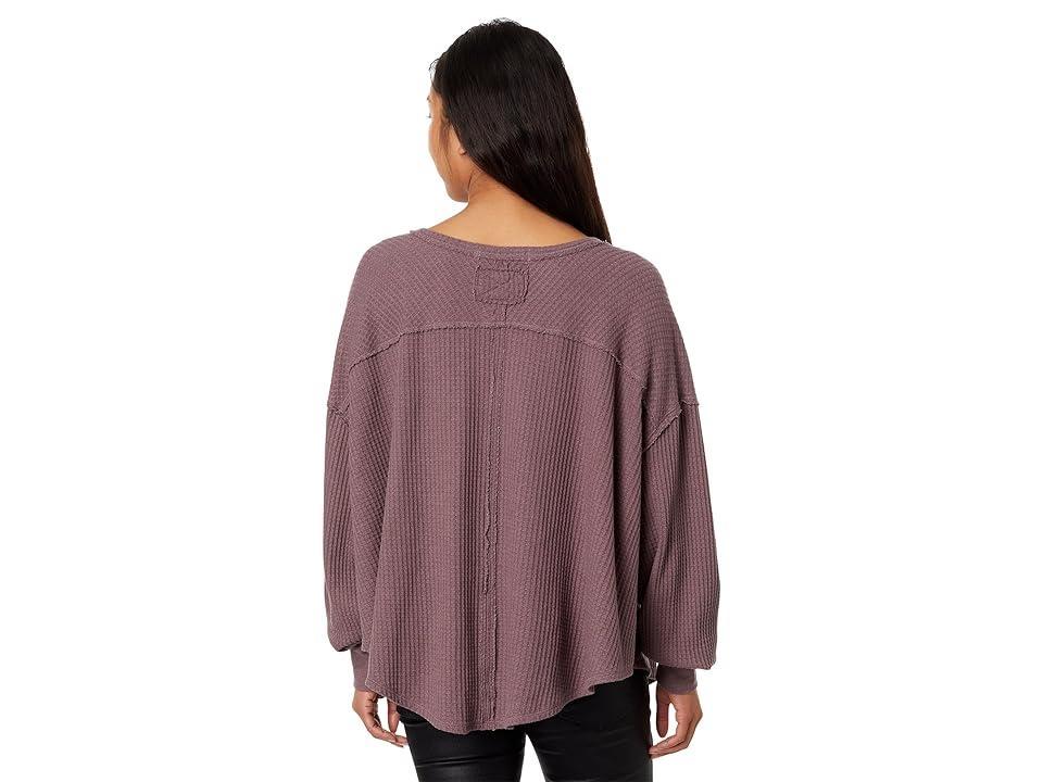 Free People Coraline Thermal (Chocolate) Women's Clothing Product Image