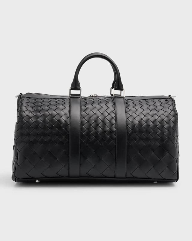 Men's Medium Intrecciato Leather Duffel Bag Product Image