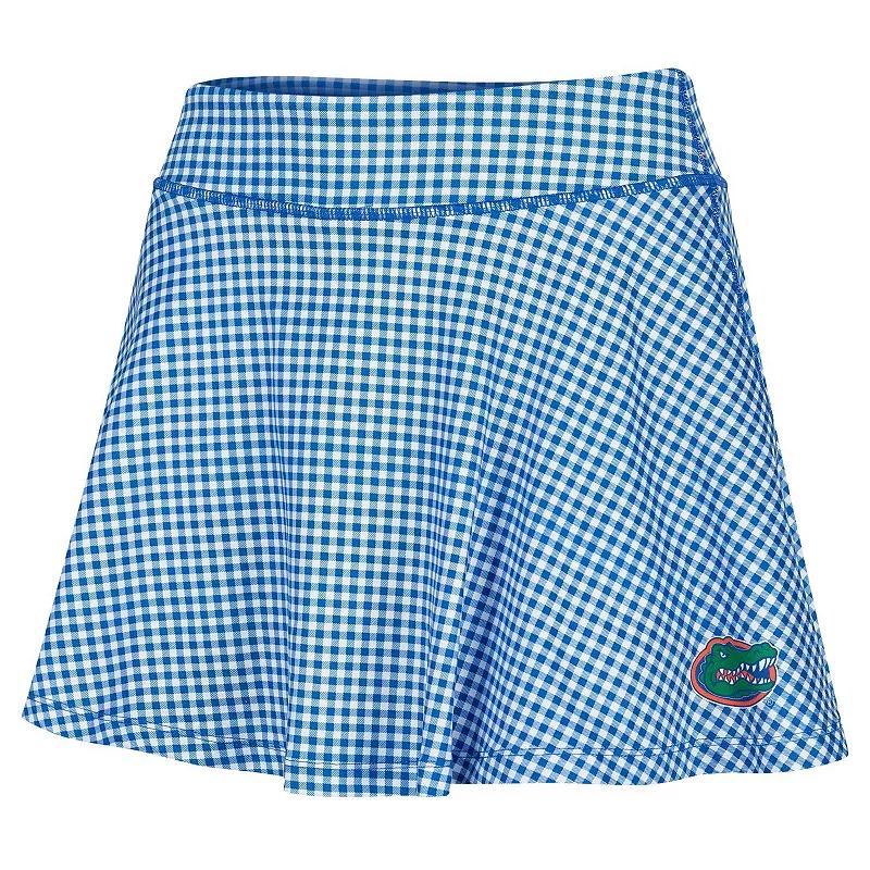 Womens ZooZatz Royal Florida Gators Gingham Flowy Skort Product Image