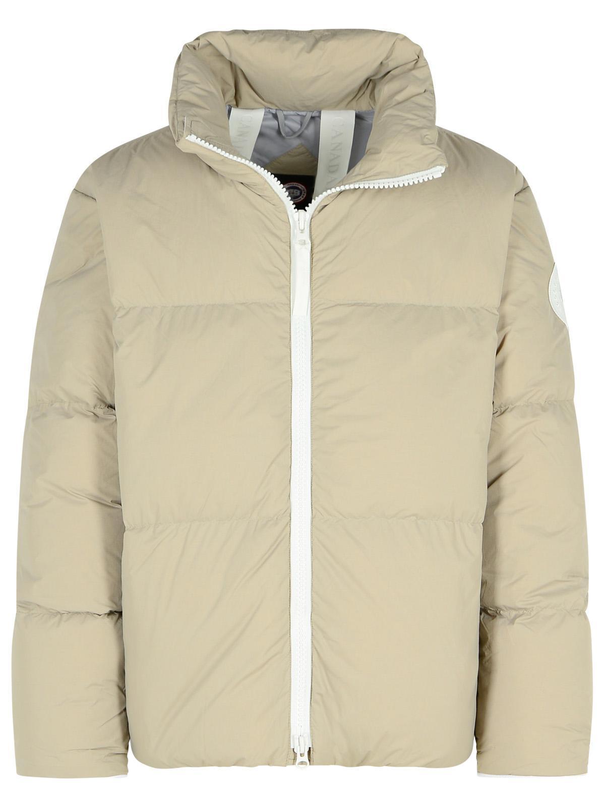 CANADA GOOSE Lawrence Beige Polyamide Down Jacket In Neutrals Product Image