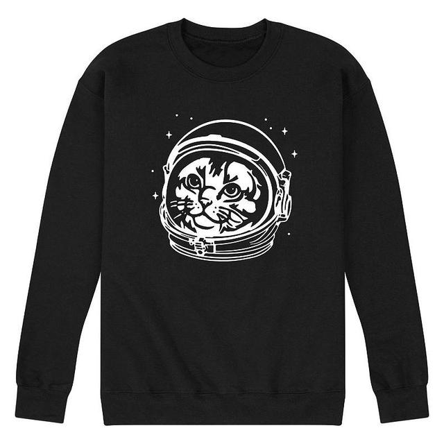 Mens Cat Astronaut Sweatshirt Product Image