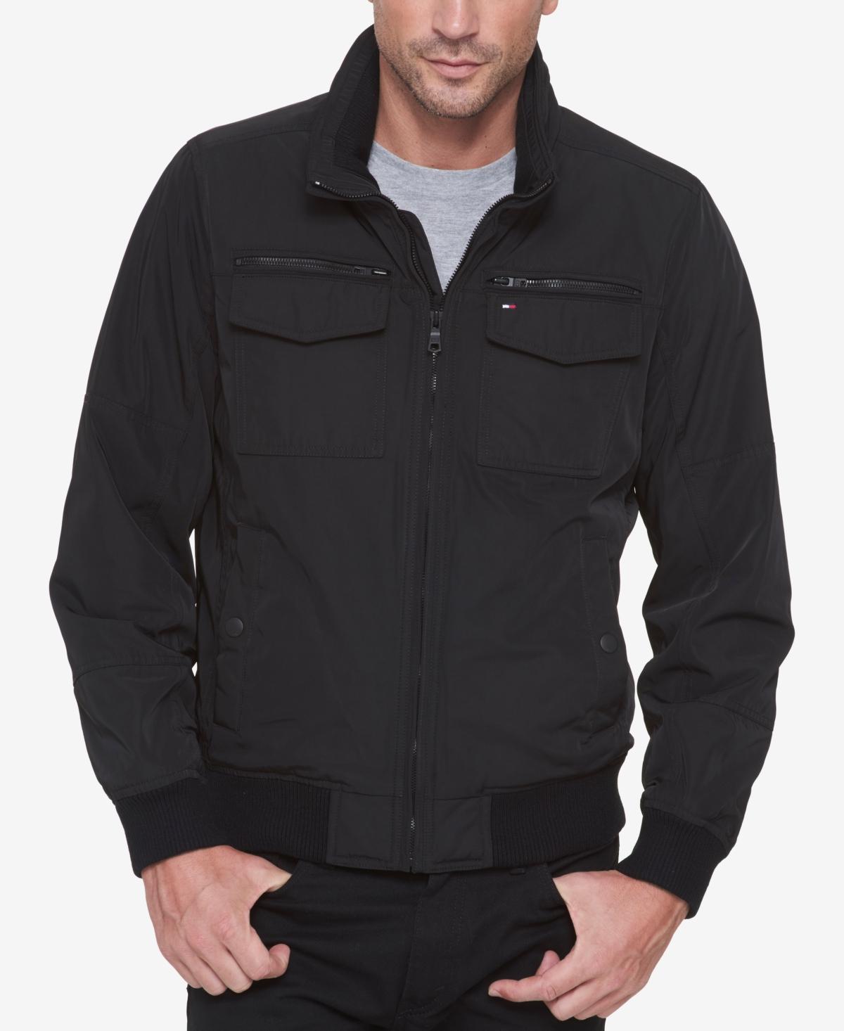 Tommy Hilfiger Mens Four-Pocket Filled Performance Bomber Jacket Product Image