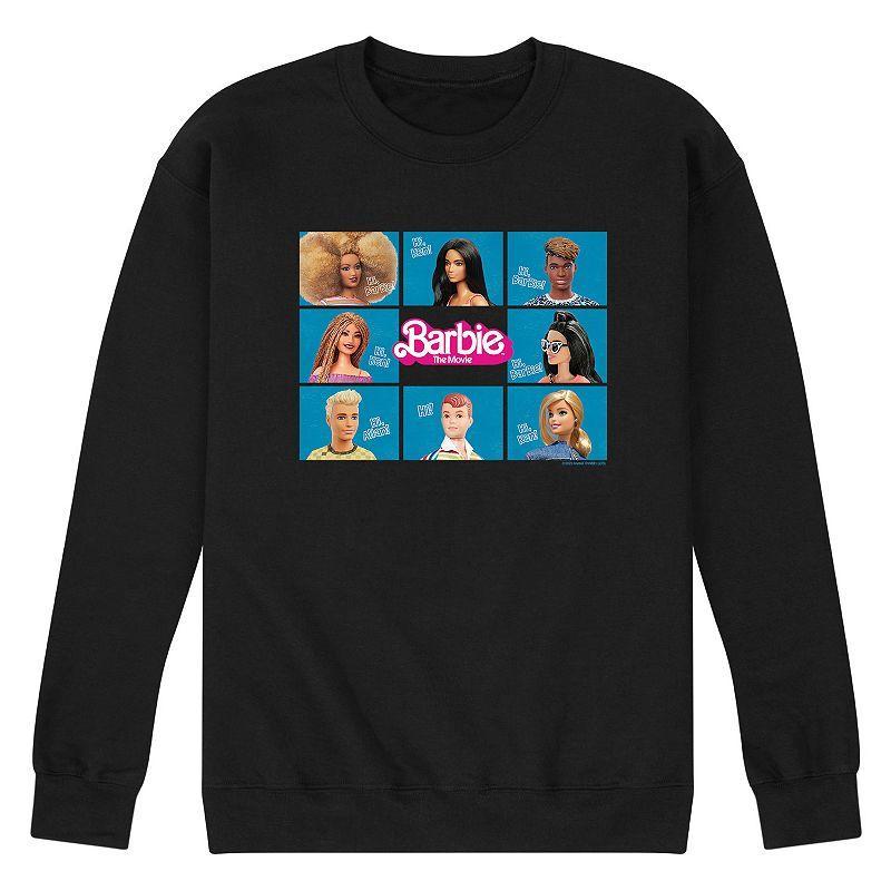 Mens Barbie Theatrical Grid Fleece Sweatshirt Product Image