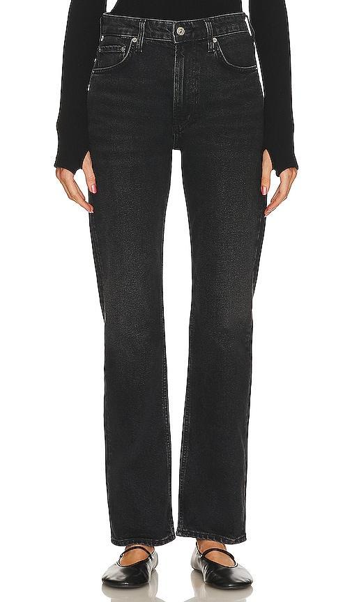 Zurie High Rise Straight Jeans Product Image