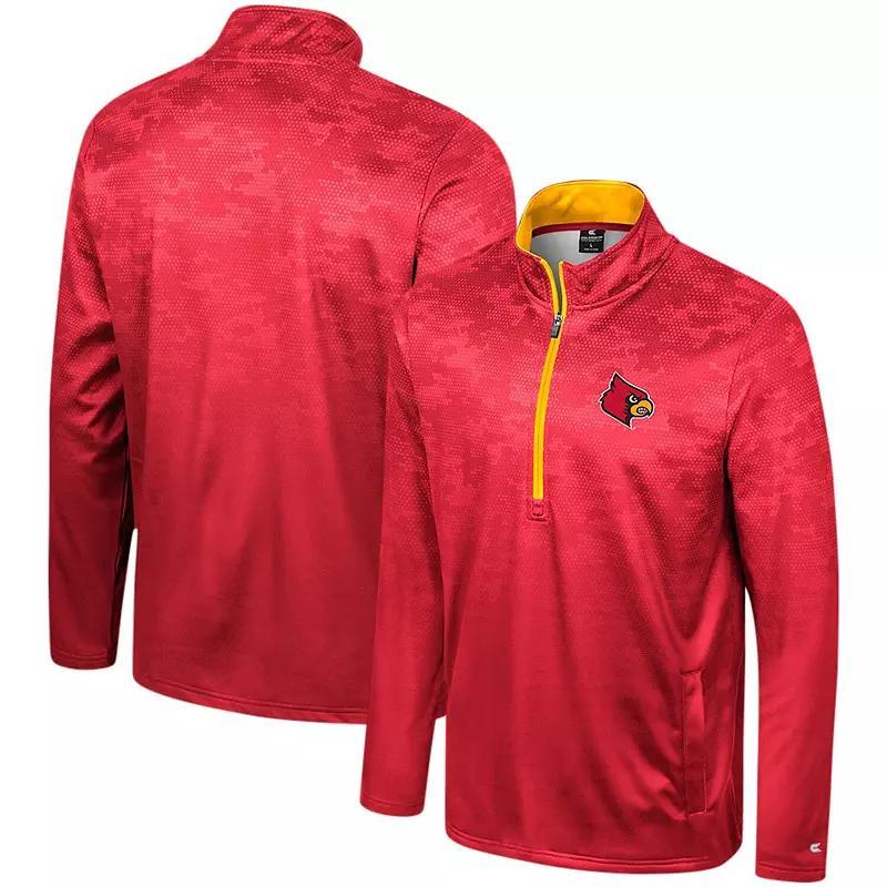 Mens Colosseum Louisville Cardinals The Machine Half-Zip Jacket Product Image