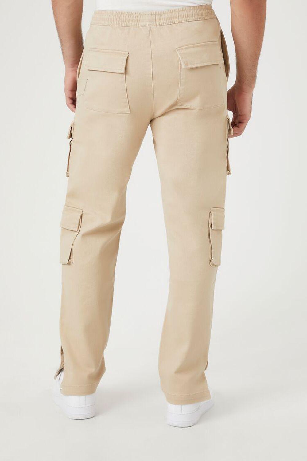 Twill Button-Hem Cargo Joggers | Forever 21 Product Image