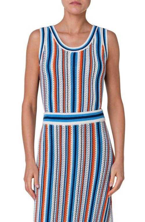 Akris punto Stripe Open Stitch Sweater Tank Product Image