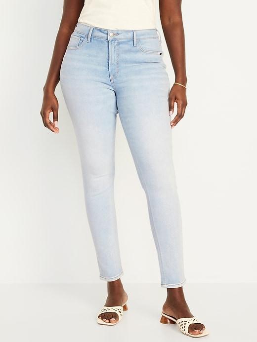 High-Waisted Rockstar Super-Skinny Jeans Product Image