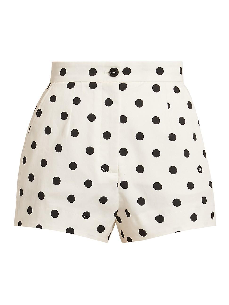 Womens Polka Dot Shorts Product Image