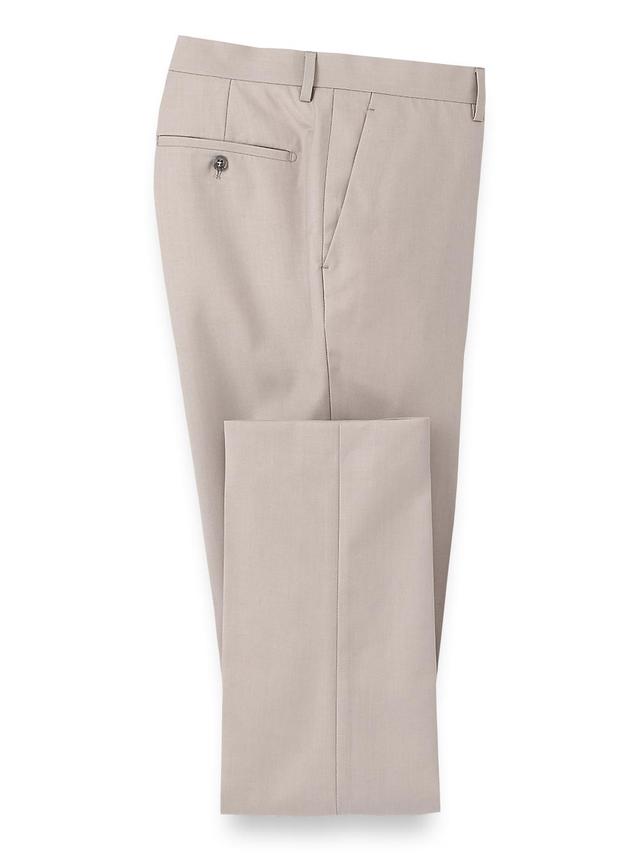 Travel Flat Front Pants - Navy Product Image