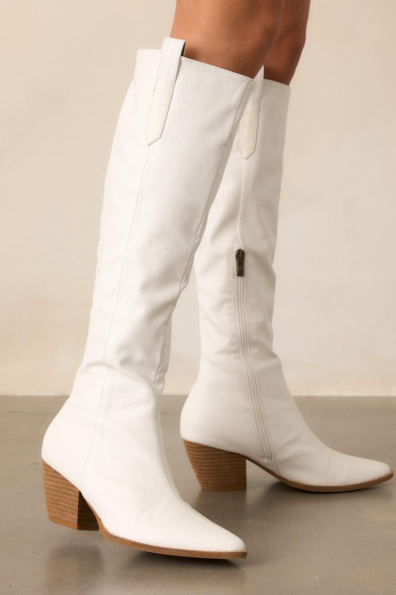 It's Been Real White Boots Product Image