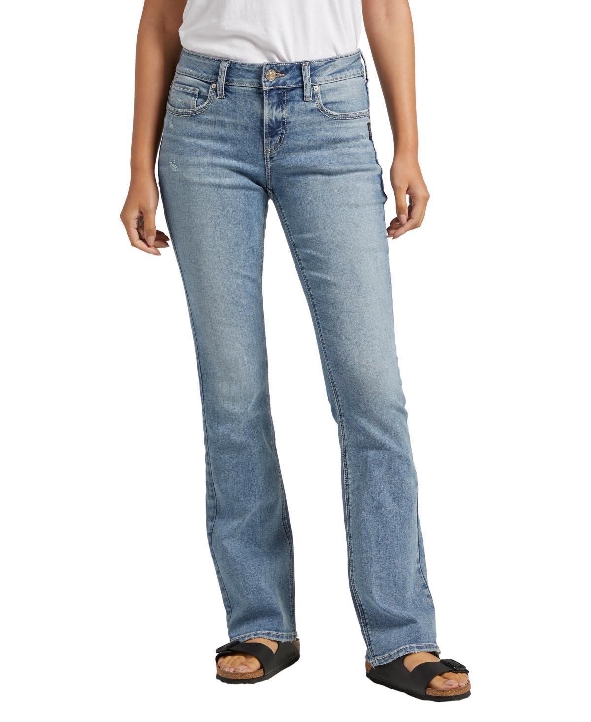 Silver Jeans Co. Womens Elyse Mid Rise Slim Bootcut Jeans Product Image