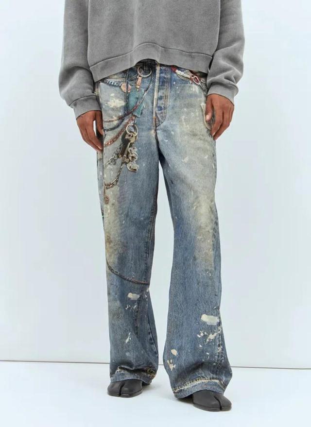 1981m Printed Jeans In Blue Product Image