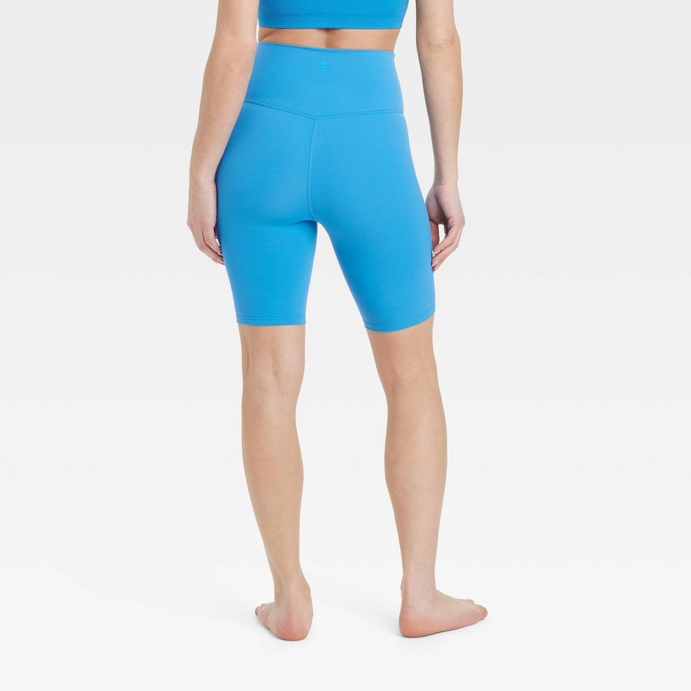 Womens Everyday Soft Ultra High-Rise Bike Shorts 8 - All In Motion Blue L Product Image