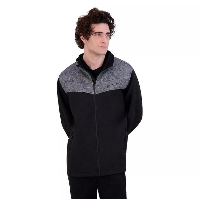 Mens Spyder Encore Fleece Jacket Electric Blue Product Image