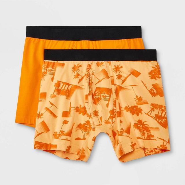 Mens Beach Boxer Briefs 2pk - Original Use Orange Product Image