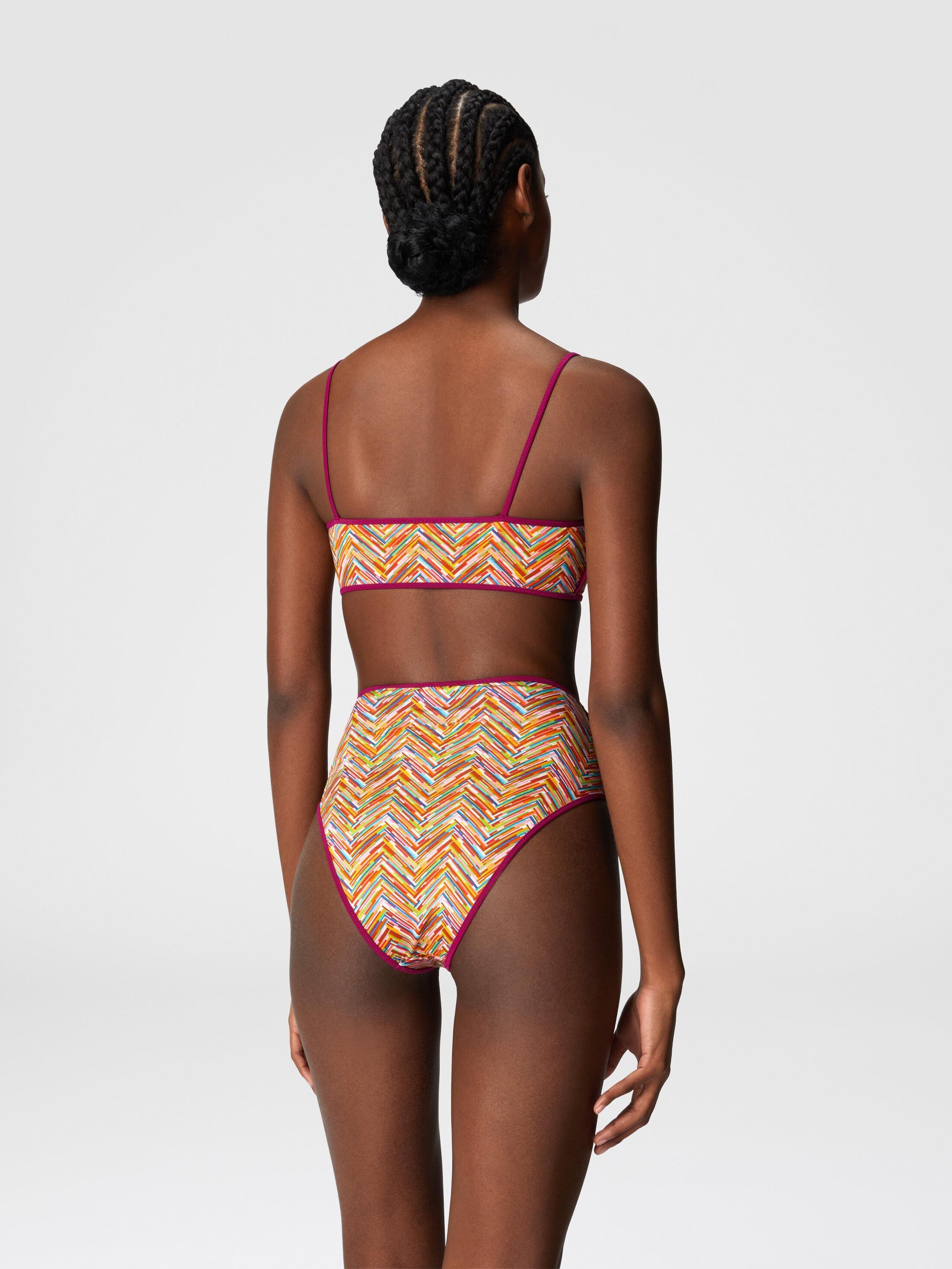 Reversible bikini with print and high bottom Product Image