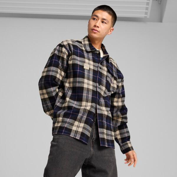 PUMA Porsche Legacy Men's Statement Flannel Shirt Product Image