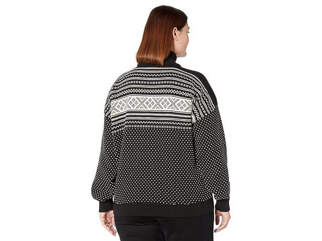 Dale of Norway Valloy Sweater (Black Off-White) Women's Clothing Product Image