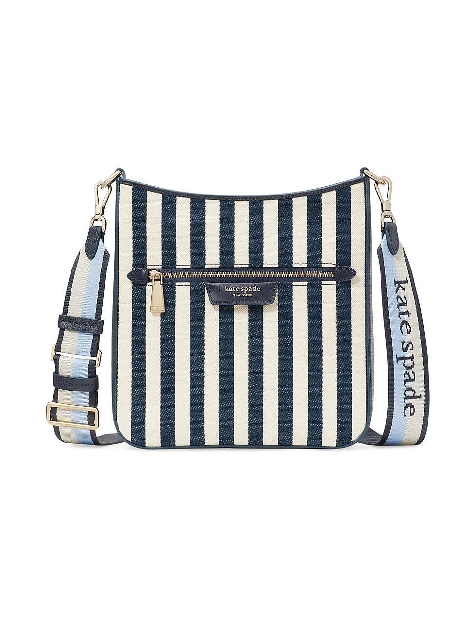 Womens Hudson Striped Crossbody Bag Product Image