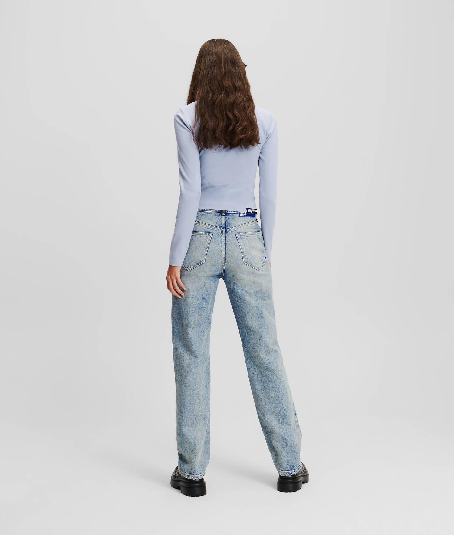 KLJ HIGH-RISE ZIP-FLY STRAIGHT JEANS Product Image