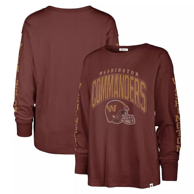 Womens 47 Burgundy Washington Commanders Tom Cat Long Sleeve T-Shirt Product Image