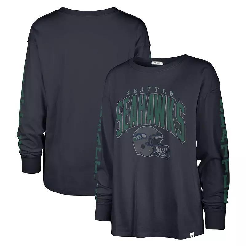 Womens 47 Seattle Seahawks Tom Cat Long Sleeve T-Shirt Blue Product Image