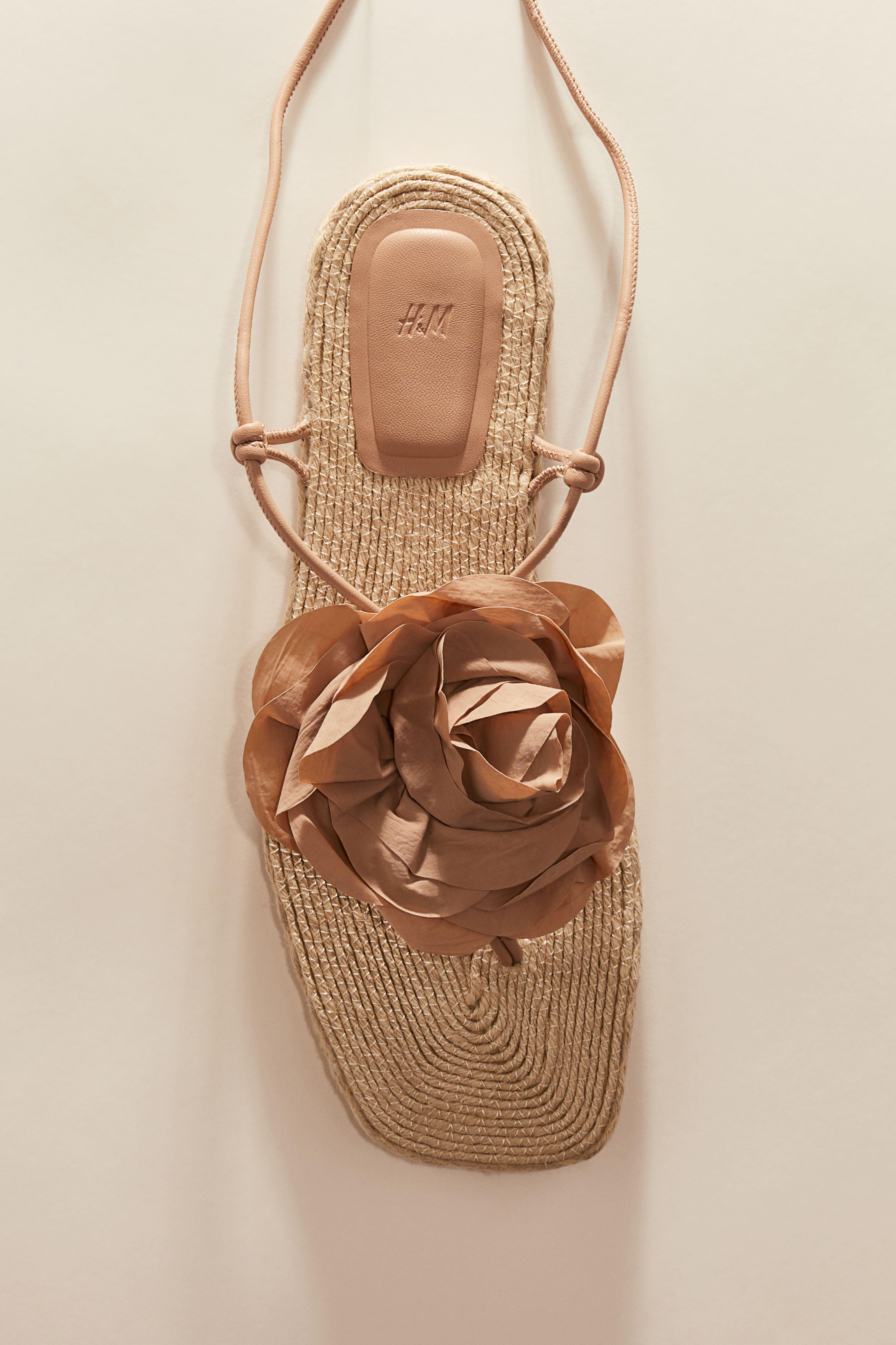 Appliquéd Espadrille Sandals Product Image