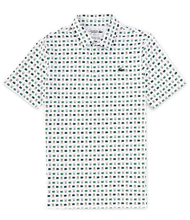 Lacoste Performance Stretch Printed Short Sleeve Polo Shirt Product Image