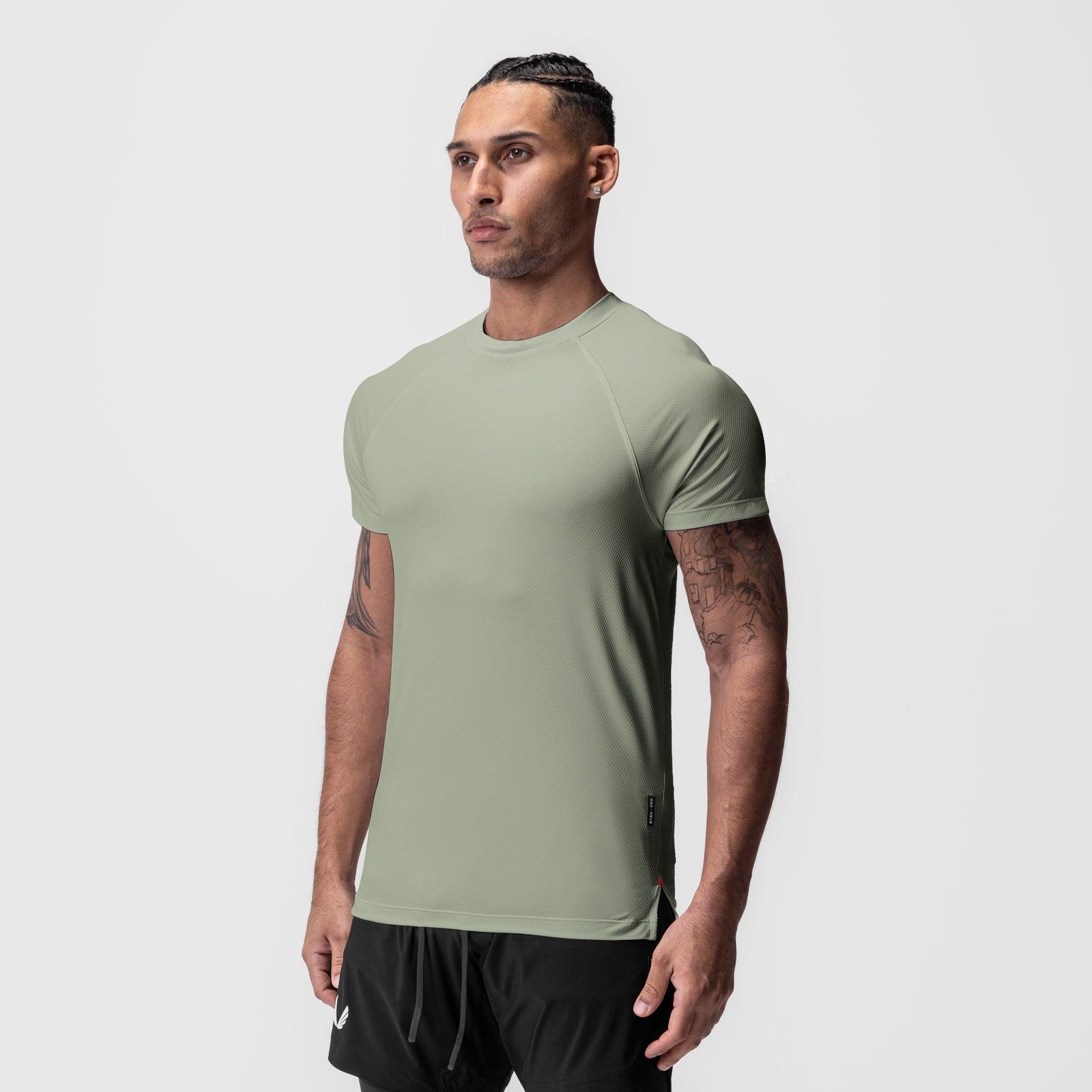 0918. AeroSilver® Fitted Tee - Sage Product Image