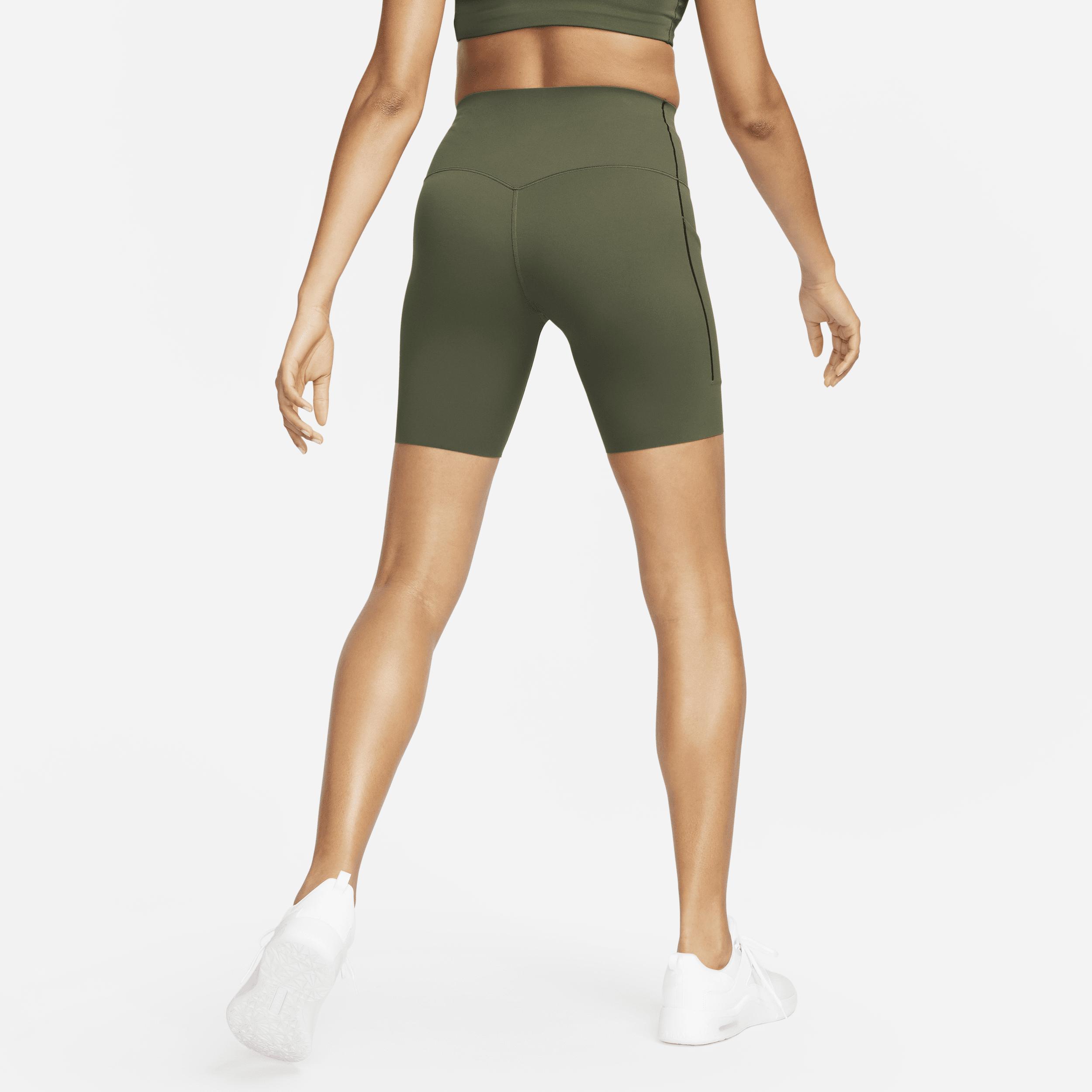 Nike Women's Universa Medium-Support High-Waisted 8" Biker Shorts with Pockets Product Image