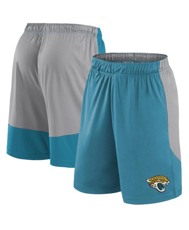 Fanatics Mens Teal Jacksonville Jaguars Big Tall Team Logo Shorts - Teal Product Image